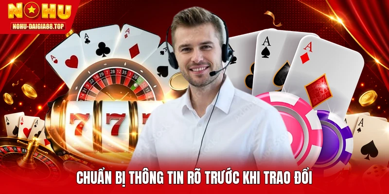 Chuẩn bị thông tin rõ trước khi trao đổi